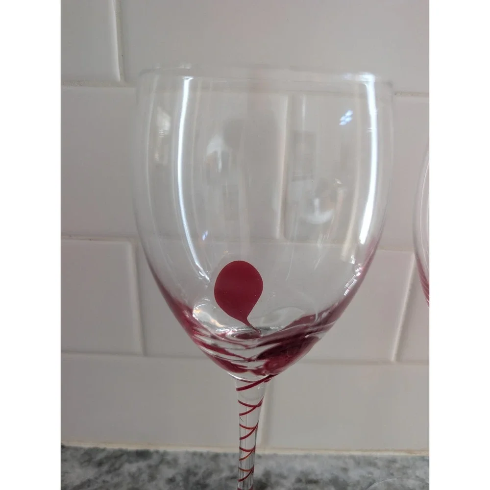 Pier 1 Import Clear Wine Glass 9